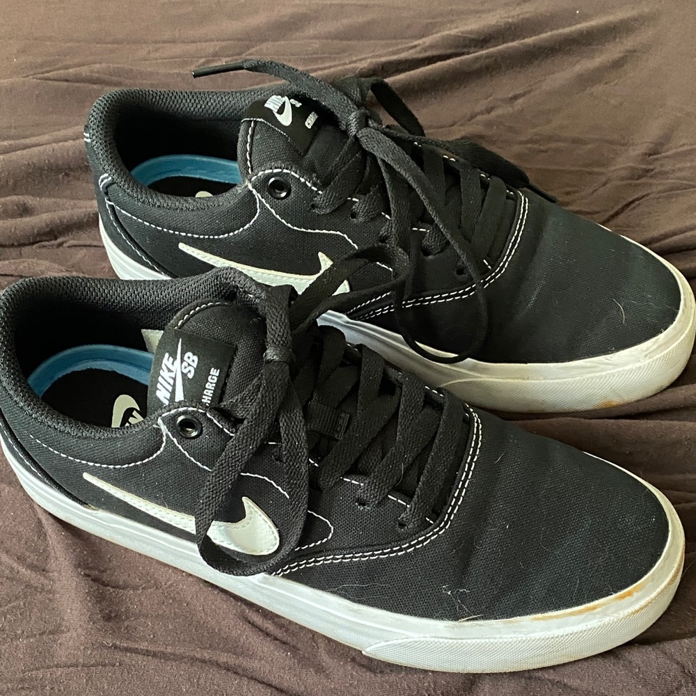 Nike SB Black and White Skate Shoes